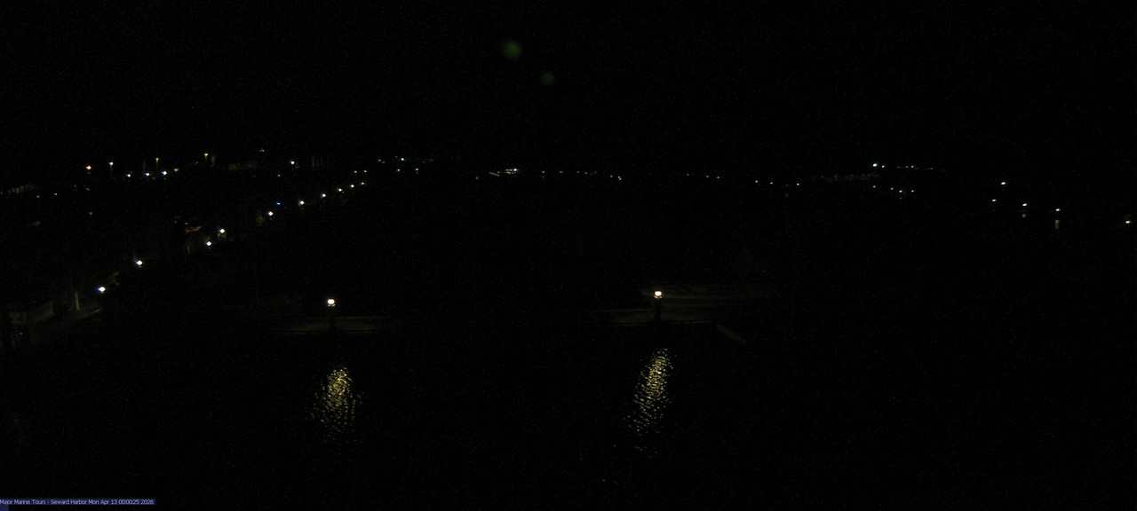 time-lapse frame, Seward Harbor webcam