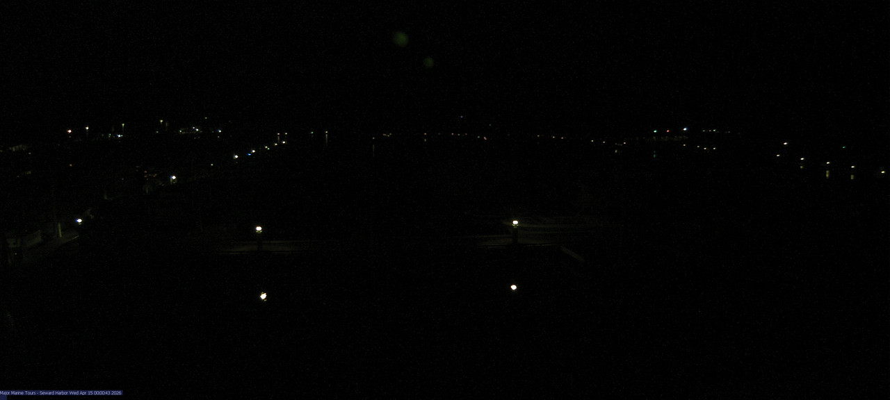 time-lapse frame, Seward Harbor webcam