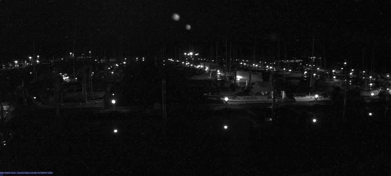 time-lapse frame, Seward Harbor webcam