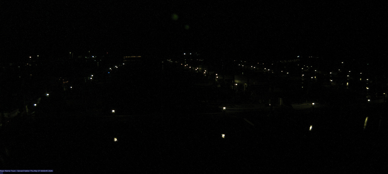 time-lapse frame, Seward Harbor webcam