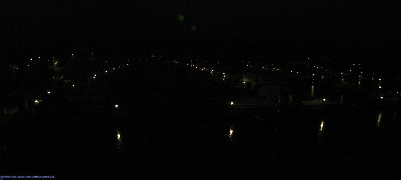 time-lapse frame, Seward Harbor webcam
