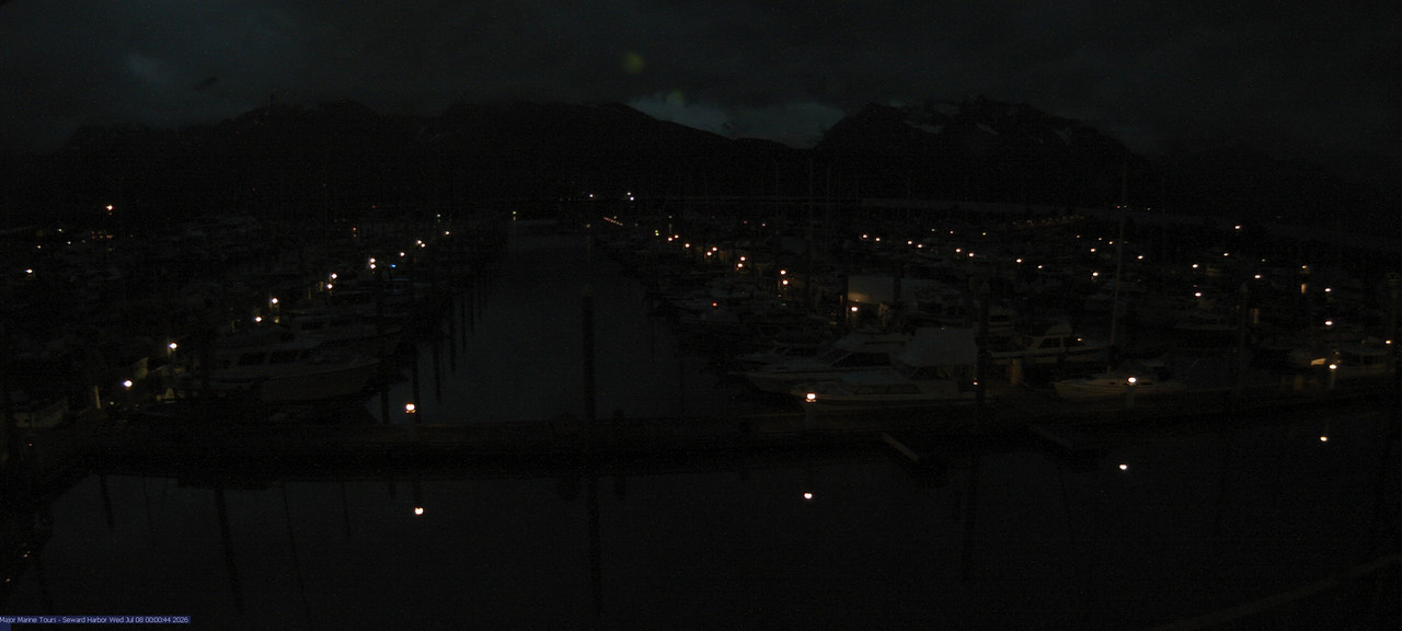 time-lapse frame, Seward Harbor webcam