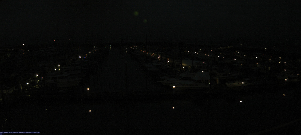 time-lapse frame, Seward Harbor webcam
