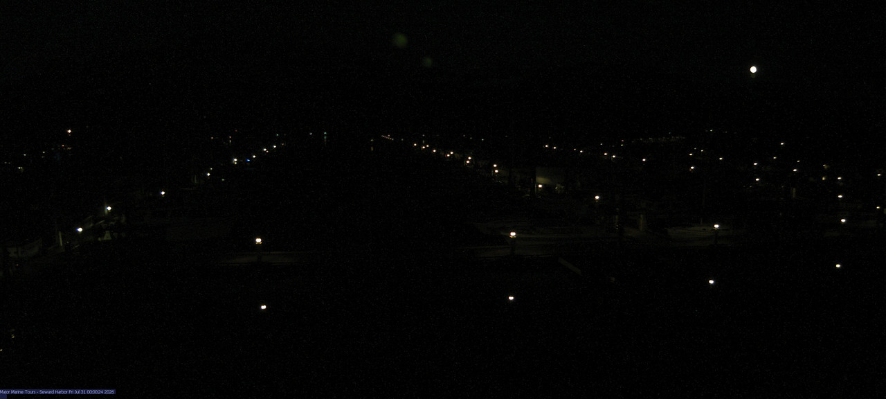 time-lapse frame, Seward Harbor webcam