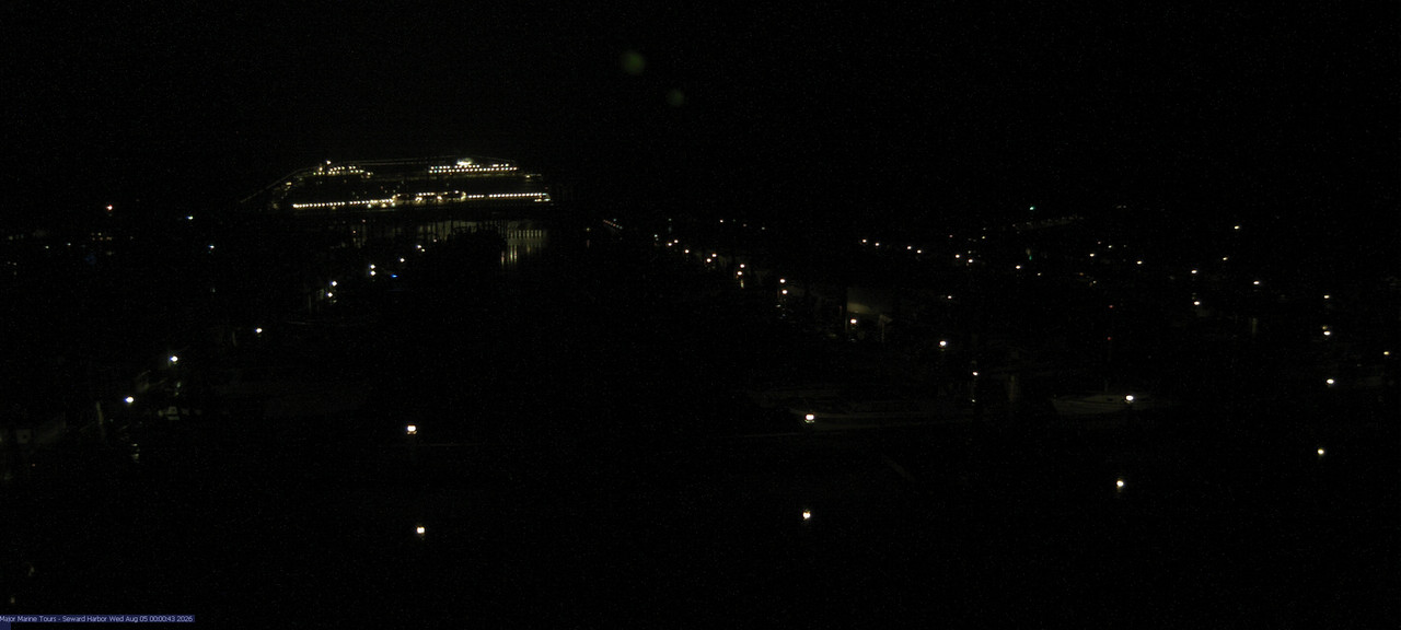 time-lapse frame, Seward Harbor webcam