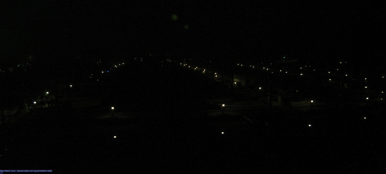 time-lapse frame, Seward Harbor webcam