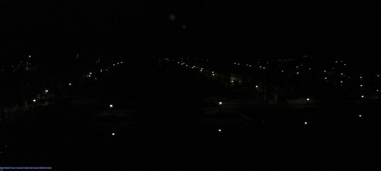 time-lapse frame, Seward Harbor webcam