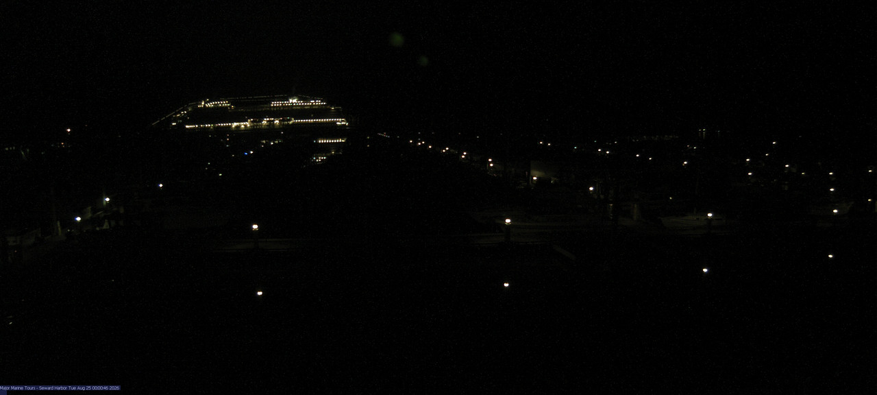 time-lapse frame, Seward Harbor webcam