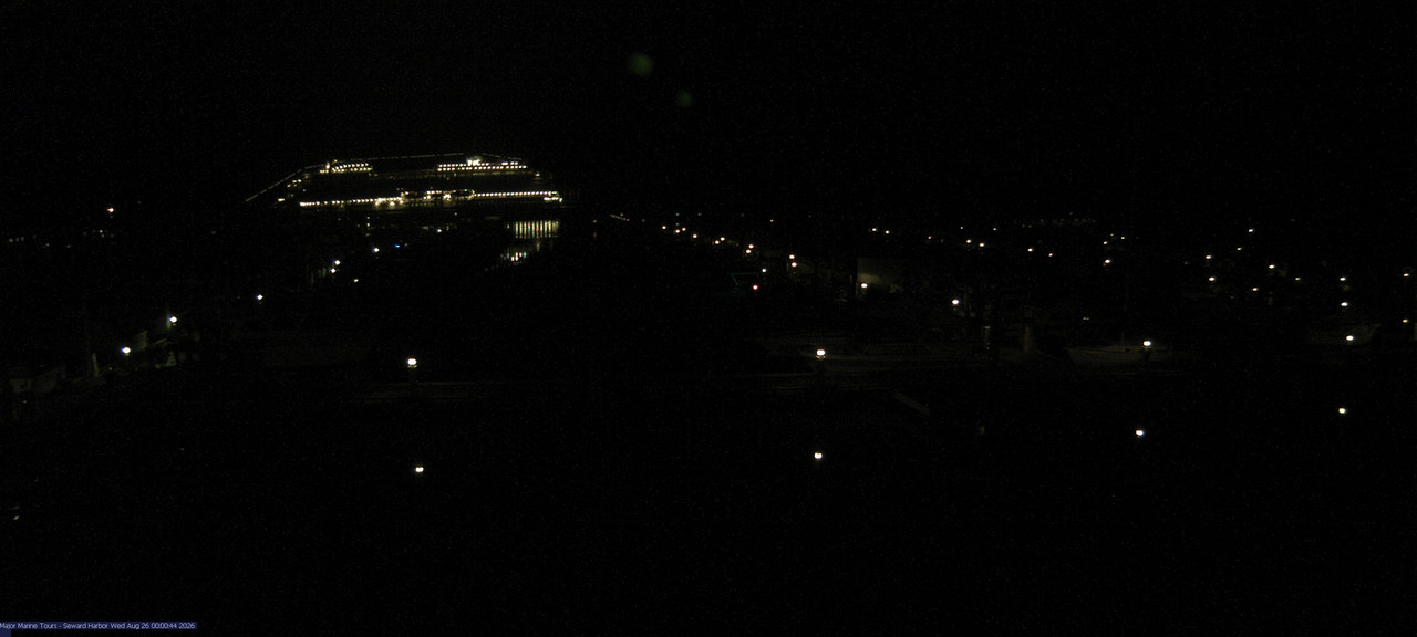 time-lapse frame, Seward Harbor webcam