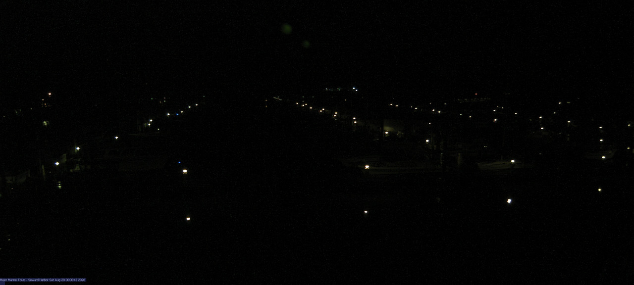 time-lapse frame, Seward Harbor webcam