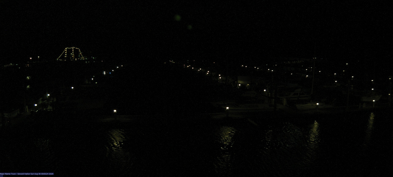 time-lapse frame, Seward Harbor webcam