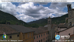 view from Portico di Romagna on 2025-08-22