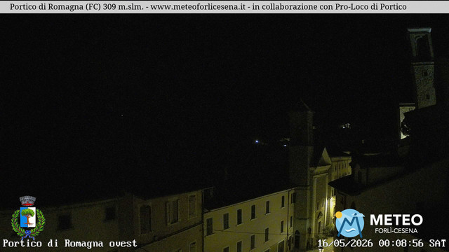 time-lapse frame, Portico di Romagna webcam