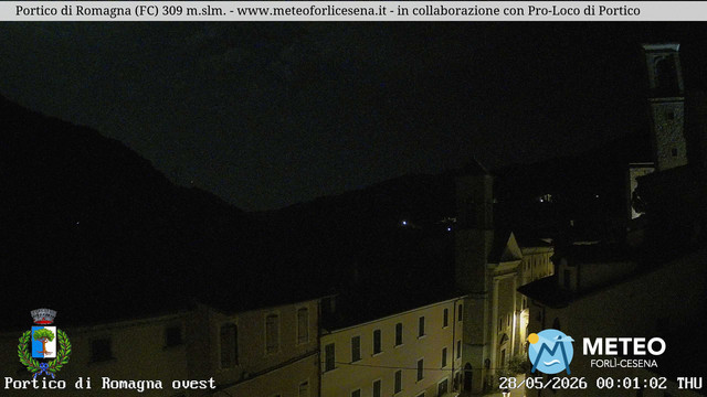 time-lapse frame, Portico di Romagna webcam