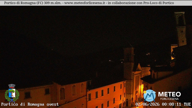 time-lapse frame, Portico di Romagna webcam