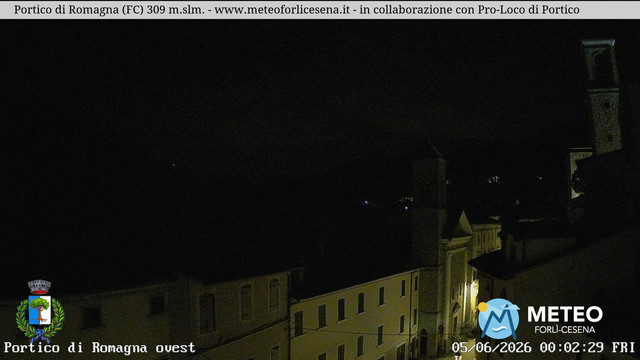 time-lapse frame, Portico di Romagna webcam