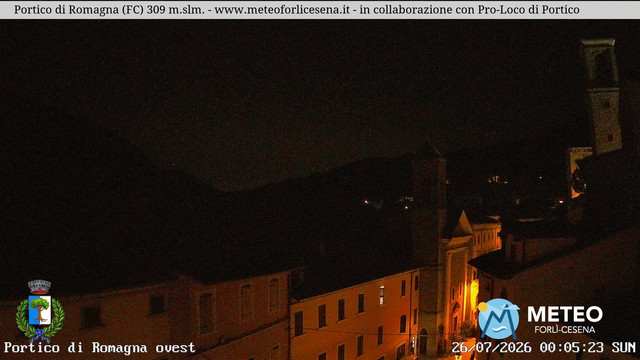 time-lapse frame, Portico di Romagna webcam