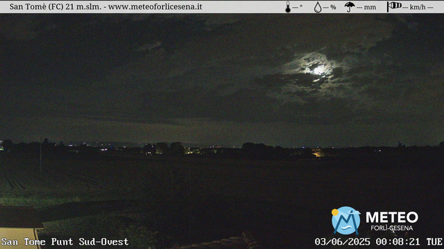 time-lapse frame, San Tomè webcam