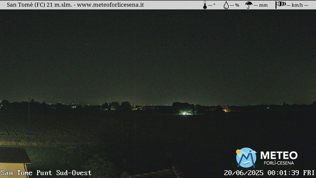 time-lapse frame, San Tomè webcam