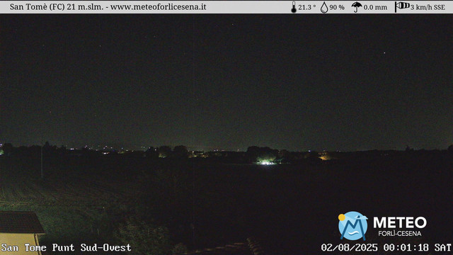 time-lapse frame, San Tomè webcam