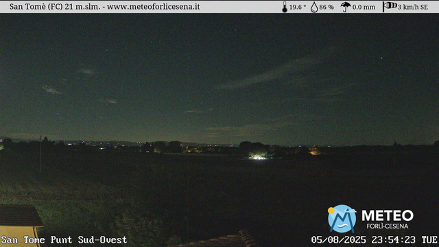 time-lapse frame, San Tomè webcam