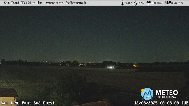 time-lapse frame, San Tomè webcam