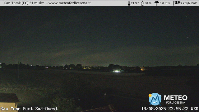 time-lapse frame, San Tomè webcam