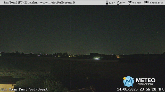 time-lapse frame, San Tomè webcam