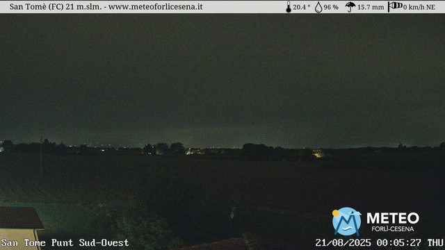 time-lapse frame, San Tomè webcam