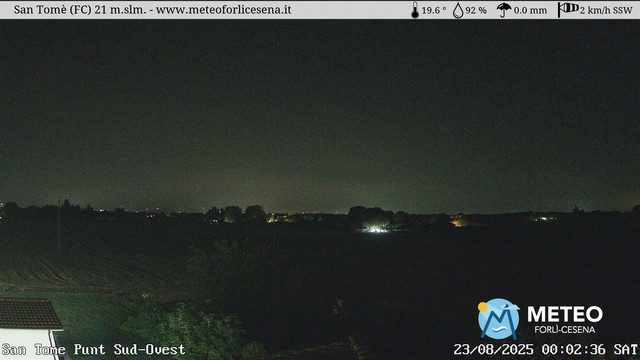 time-lapse frame, San Tomè webcam
