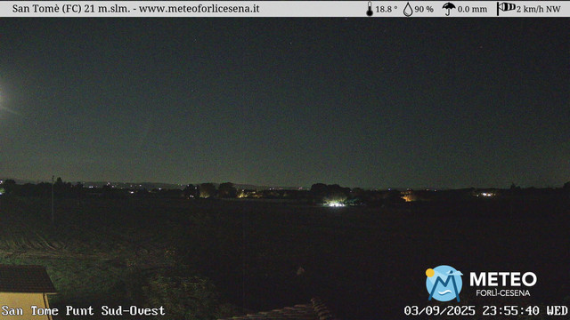 time-lapse frame, San Tomè webcam