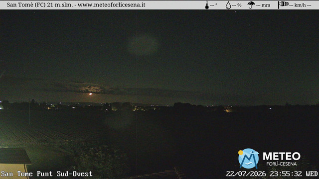 time-lapse frame, San Tomè webcam