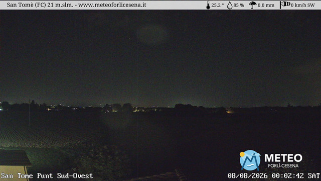 time-lapse frame, San Tomè webcam