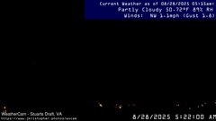 view from Stuarts Draft, VA on 2025-08-28