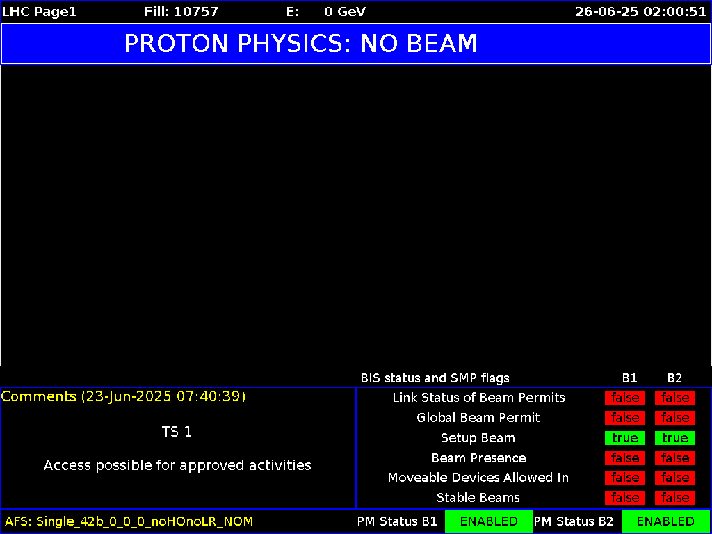 time-lapse frame, LHC Page 1 webcam