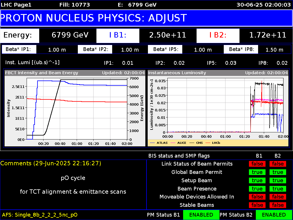 time-lapse frame, LHC Page 1 webcam