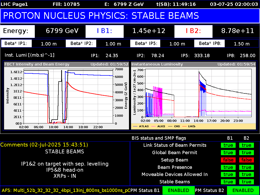 time-lapse frame, LHC Page 1 webcam