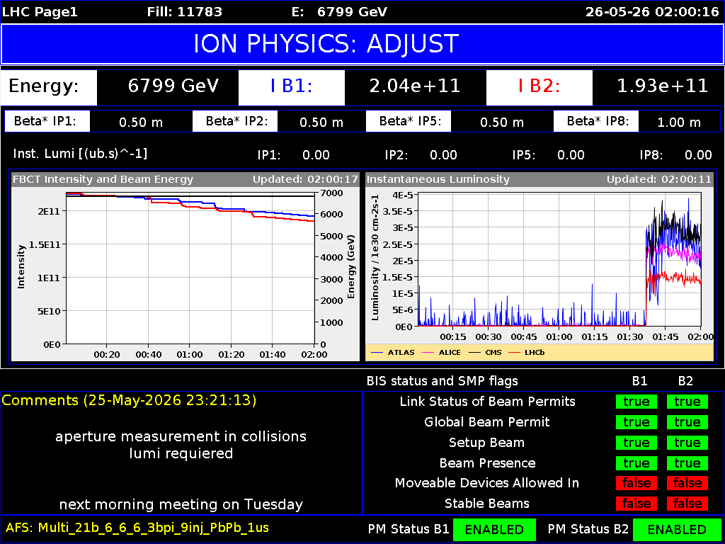 time-lapse frame, LHC Page 1 webcam
