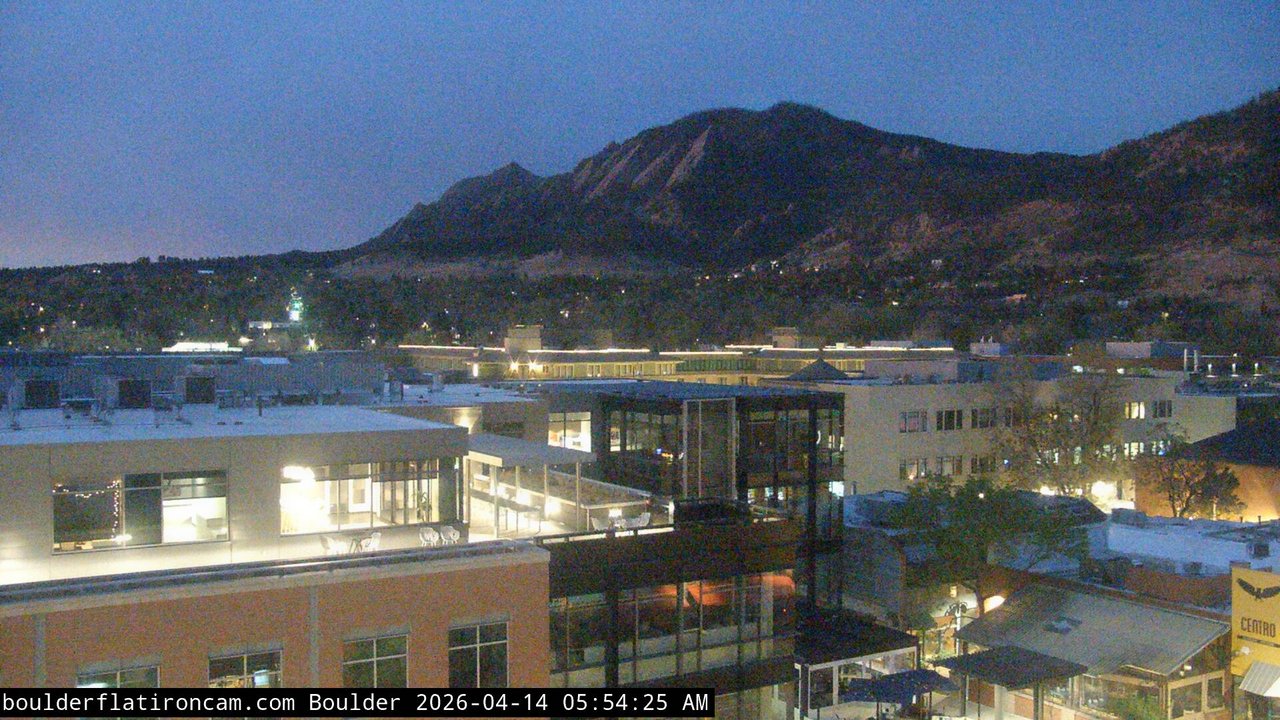 time-lapse frame, Boulder daily time-lapse webcam