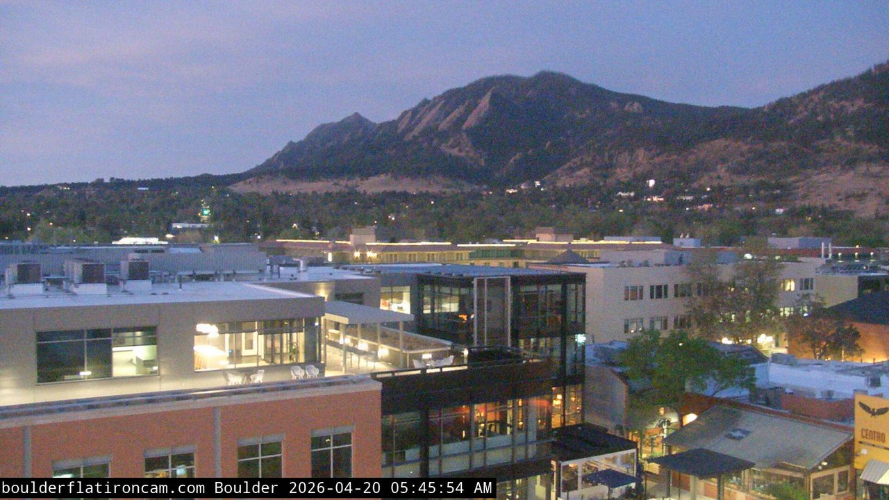 time-lapse frame, Boulder daily time-lapse webcam