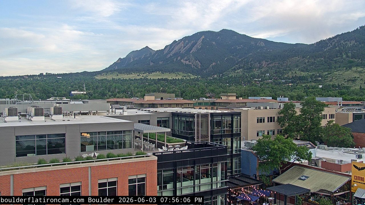 time-lapse frame, Boulder daily time-lapse webcam