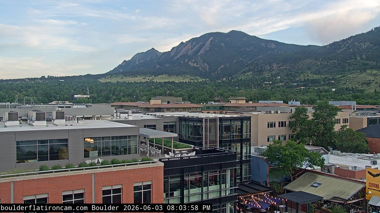 time-lapse frame, Boulder daily time-lapse webcam