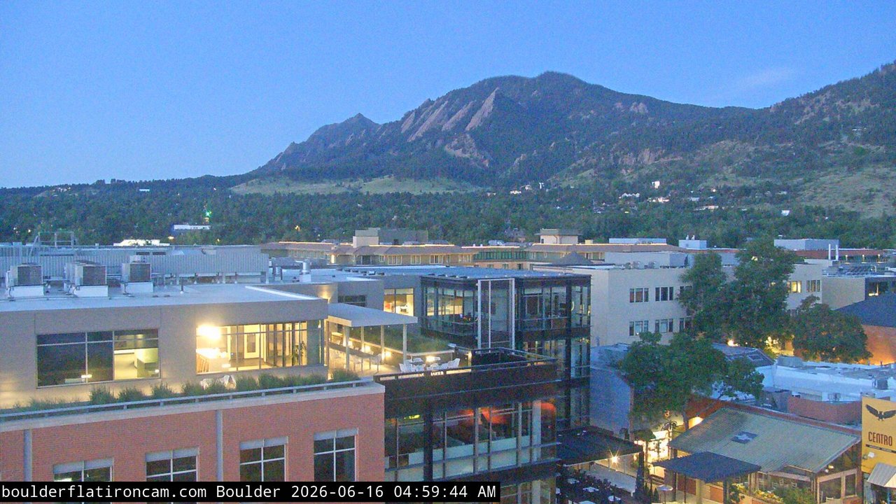time-lapse frame, Boulder daily time-lapse webcam