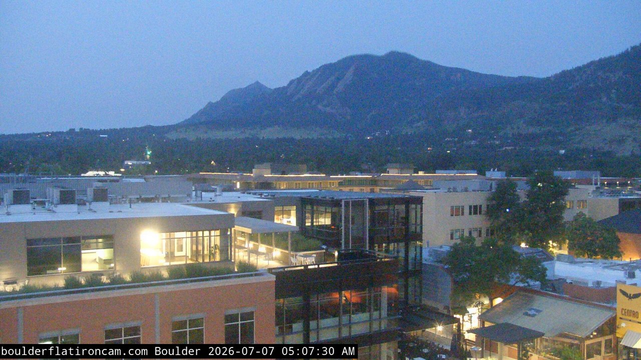time-lapse frame, Boulder daily time-lapse webcam