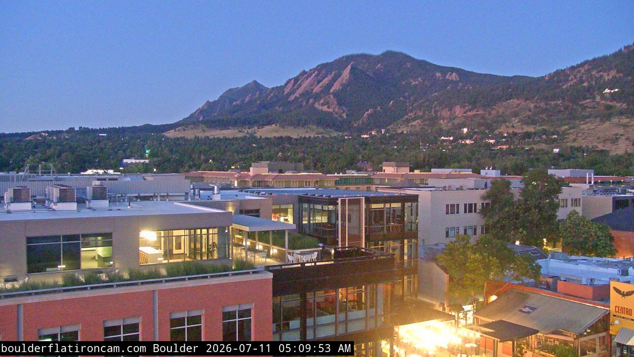 time-lapse frame, Boulder daily time-lapse webcam