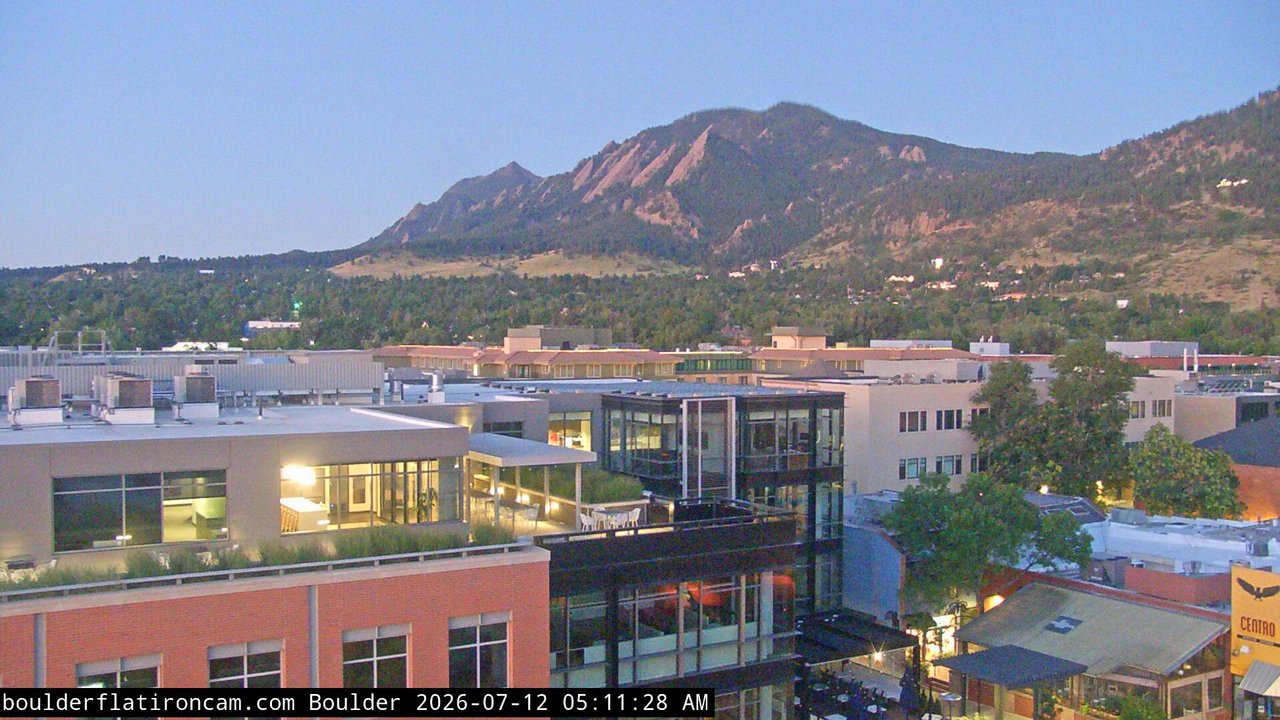 time-lapse frame, Boulder daily time-lapse webcam