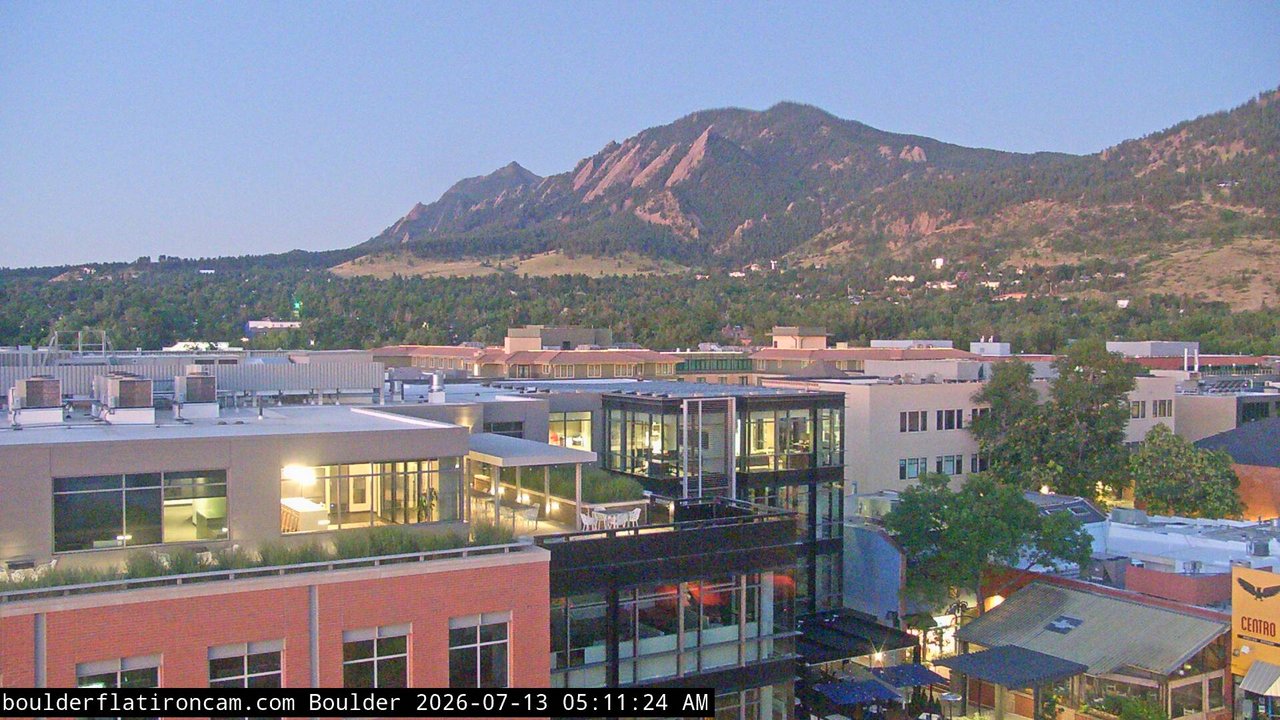 time-lapse frame, Boulder daily time-lapse webcam