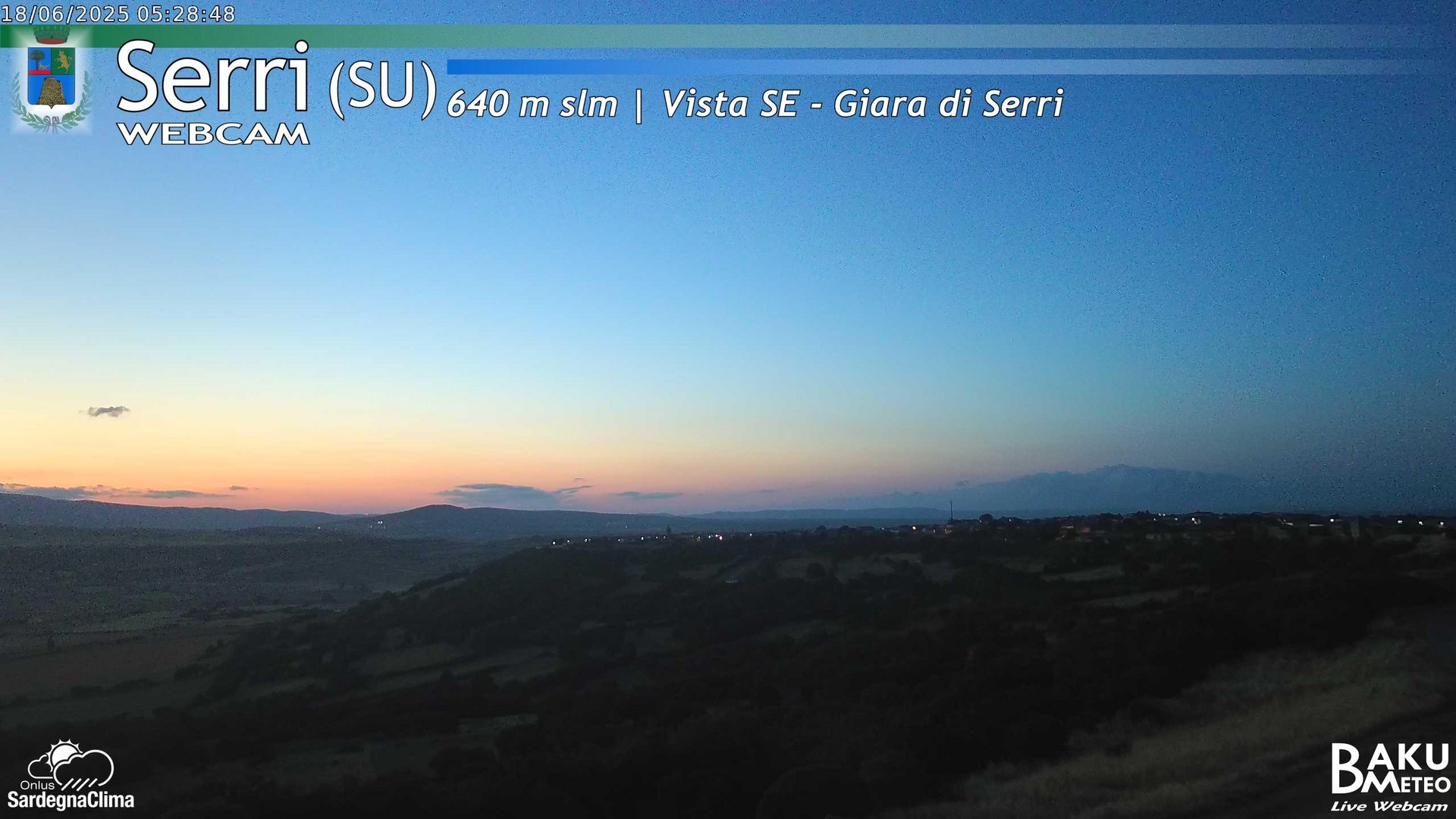 time-lapse frame, Serri webcam