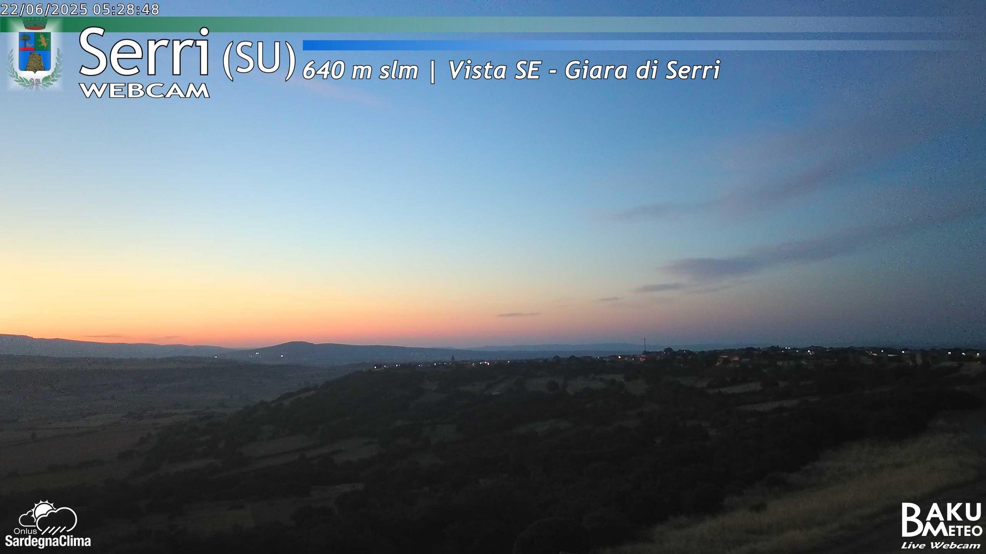 time-lapse frame, Serri webcam
