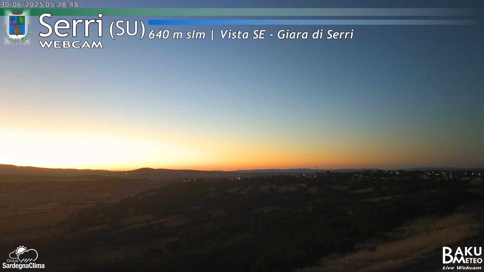 time-lapse frame, Serri webcam